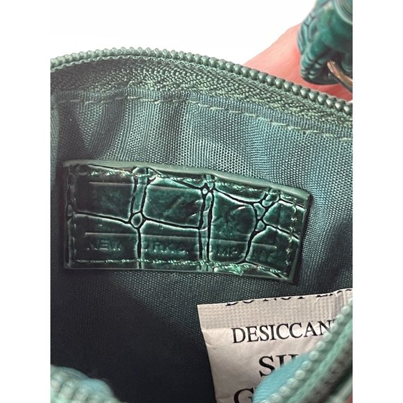 Vintage 90s NY&Co Faux Leather Croc Print Wristlet Purse RARE - Picture 6 of 7